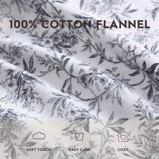 Thumbnail 35: Laura Ashley Laura Ashley Faye Toile Cotton Flannel Sheet Set 