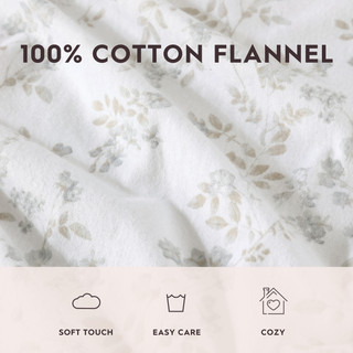 Thumbnail 30: Laura Ashley Laura Ashley Fawna Cotton Flannel Sheet Set 