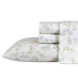 Thumbnail 5: Laura Ashley Laura Ashley Fawna Cotton Flannel Sheet Set 