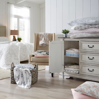 Thumbnail 50: Laura Ashley Laura Ashley Emelisa Floral Cotton Flannel Sheet Set 