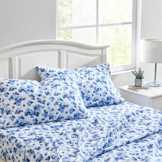 Thumbnail 10: Laura Ashley Laura Ashley Emelisa Floral Cotton Flannel Sheet Set 