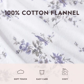 Thumbnail 40: Laura Ashley Laura Ashley Jessika Floral Cotton Flannel Sheet Set 