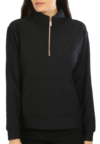 Thumbnail 3: Skechers Sketchers Womens Quarter Zip Long Sleeve Top 