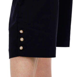 Thumbnail 6: Coral Bay Coral Bay Petite 20 in Pearl Button Capris Pants 