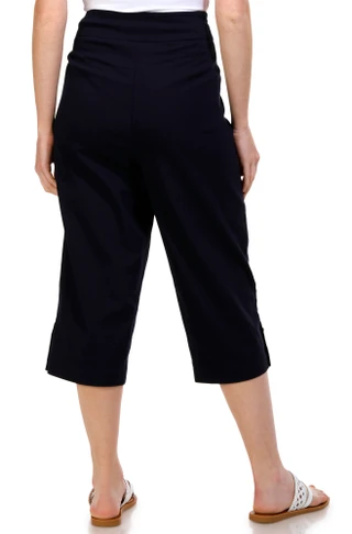 Thumbnail 4: Coral Bay Coral Bay Petite 20 in Pearl Button Capris Pants 
