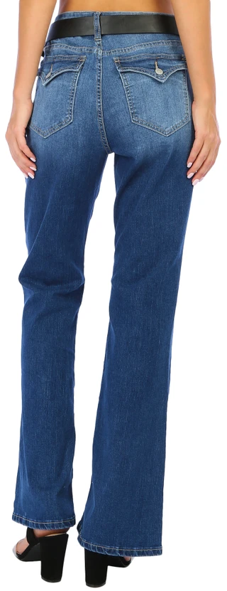 Thumbnail 2: YMI YMI Juniors Western Turquoise Bootcut Jeans 