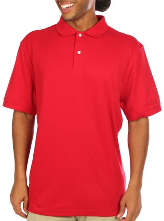 Thumbnail 1: Nautica Nautica Mens Solid Polo Shirt 