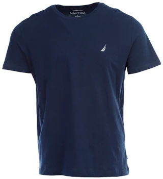 Thumbnail 1: Nautica Nautica Mens Crew-Neck Solid Short Sleeve T-Shirt 
