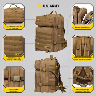 Thumbnail 16: US ARMY U.S. Army ASSAULT High Performance Tactical Backpack 