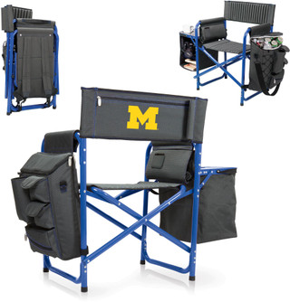 Thumbnail 2: Michigan Wolverines Michigan Wolverines Fusion Chair by Picnic Time 