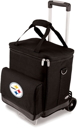 Thumbnail 1: Pittsburgh Steelers Pittsburgh Steelers 6 Bottle Wine Tote by Picnic Time 