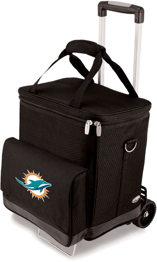 Thumbnail 2: Miami Dolphins Miami Dolphins 6 Bottle Wine Tote by Picnic Time 