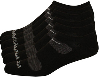 Thumbnail 1: Saucony Saucony Mens 6-pk. Comfort Fit No-Show Black Socks 