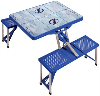 Thumbnail 1: Tampa Bay Lightning Tampa Bay Lightning Portable Folding Picnic Table 