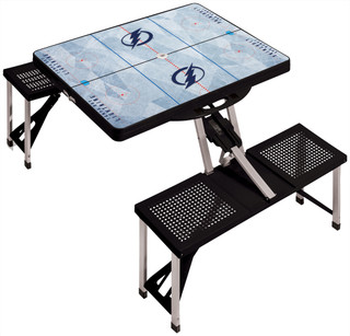 Thumbnail 2: Tampa Bay Lightning Tampa Bay Lightning Portable Folding Picnic Table 