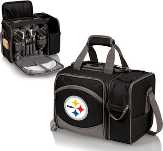 Thumbnail 2: Pittsburgh Steelers Pittsburgh Steelers Malibu Picnic Tote by Picnic Time 