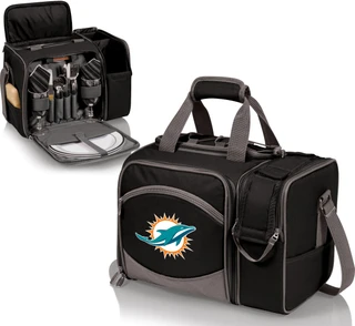 Thumbnail 2: Miami Dolphins Miami Dolphins Malibu Picnic Tote by Picnic Time 