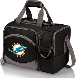 Thumbnail 1: Miami Dolphins Miami Dolphins Malibu Picnic Tote by Picnic Time 