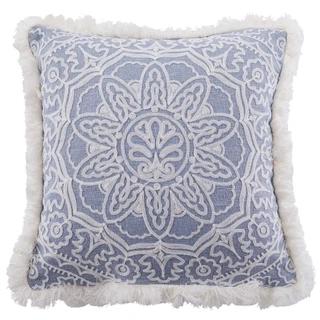 Thumbnail 1: Levtex Home Levtex Home Bennett Embroidered Fringe Pillow 