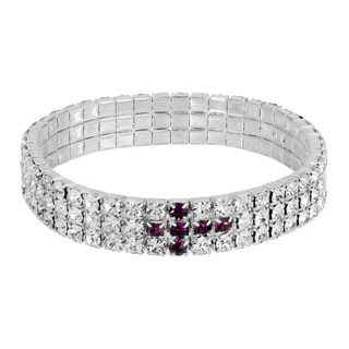 Thumbnail 2: SYMBOLS OF FAITH Rhinestone Cross Stretch Bracelet 