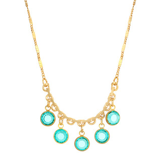 Thumbnail 1: 1928 Jewelry Vintage Five Channel Set Multi Drop Necklace 