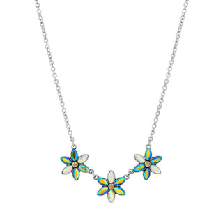 Thumbnail 2: 1928 Jewelry Vintage Multi Color Flower Adjustable Necklace 