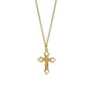 Thumbnail 1: SYMBOLS OF FAITH Crucifix Cross Necklace 
