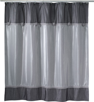 Thumbnail 1: AVANTI Avanti Granite Braided Medallion Shower Curtain 