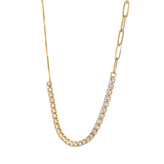 Thumbnail 6: Signature Signature CZ Necklace & Earrings Set 