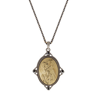 Thumbnail 2: SYMBOLS OF FAITH Guardian Angel Pendant Adjustable Necklace 