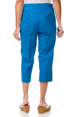 Thumbnail 2: Coral Bay Coral Bay Womens Pearl Button Capris 