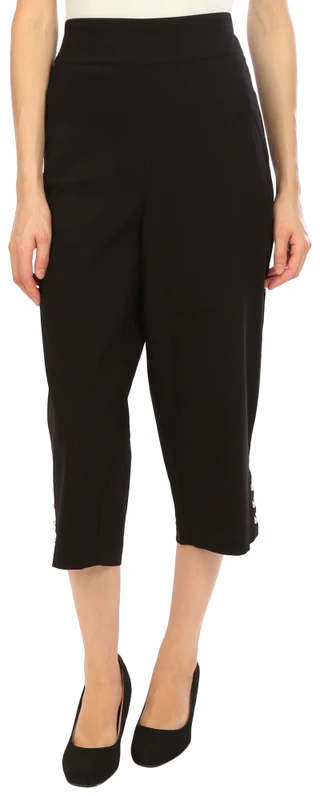 Thumbnail 1: Coral Bay Coral Bay Womens Pearl Button Capris 