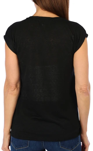 Thumbnail 4: BUNULU Bunulu Womens Front Knot Short Sleeve Top 