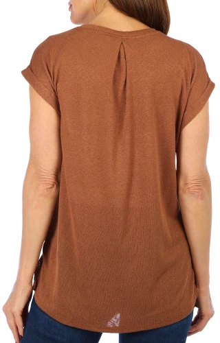 Thumbnail 4: BUNULU Bunulu Womens Solid Knit Sleeveless Top 