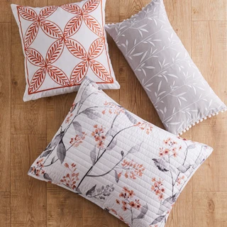 Thumbnail 4: Zest Kitchen + Home Zest Home + Kitchen Bradburry Blooms Leaf Print Pillow 