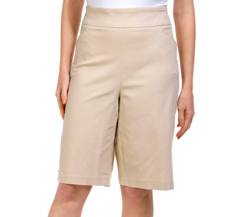 Thumbnail 1: Coral Bay Women's Pearl Button Hem Shorts 