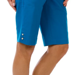 Thumbnail 2: Coral Bay Women's Pearl Button Hem Shorts 