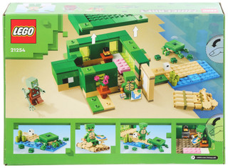 Thumbnail 2: LEGO® LEGO 21254 Kids Minecraft Turtle Beach House Set 