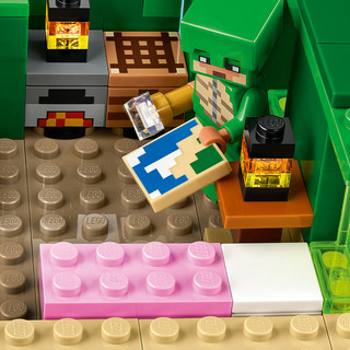 Thumbnail 9: LEGO® LEGO 21254 Kids Minecraft Turtle Beach House Set 