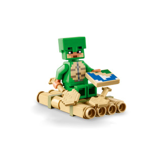 Thumbnail 6: LEGO® LEGO 21254 Kids Minecraft Turtle Beach House Set 