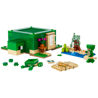 Thumbnail 3: LEGO® LEGO 21254 Kids Minecraft Turtle Beach House Set 