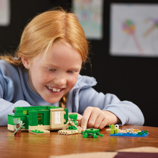Thumbnail 11: LEGO® LEGO 21254 Kids Minecraft Turtle Beach House Set 