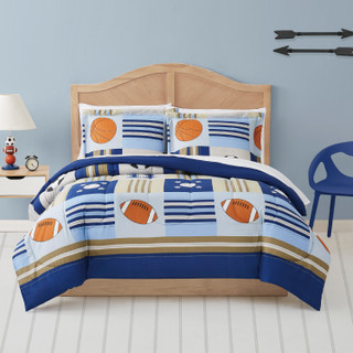 Thumbnail 3: My World My World Kids Sports Comforter Set 