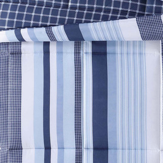 Thumbnail 6: My World My World Kids Mason Stripe Comforter Set 