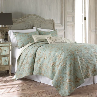 Thumbnail 8: Levtex Home Lyon Teal Reversible Quilt & Sham Set 