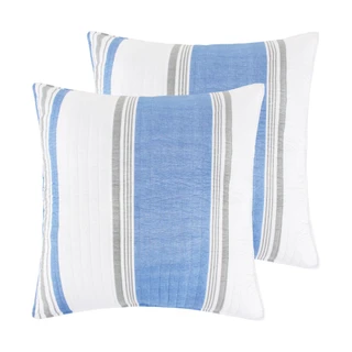 Thumbnail 2: Levtex Home Bart Stripe Euro Sham Set of 2 