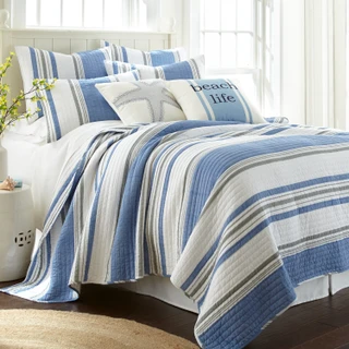 Thumbnail 4: Levtex Home Bart Stripe Euro Sham Set of 2 