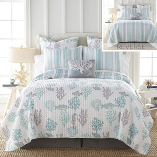 Thumbnail 24: Levtex Home Cape Coral Reversible Quilt & Sham Set 