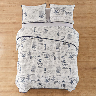 Thumbnail 1: Levtex Home Beach Life Reversible Quilt & Sham Set 