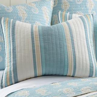 Thumbnail 8: Levtex Home Levtex Home Blue Maui Quilt & Sham Set 